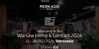 ERKADO na Warsaw Home & Contract 2026. Jubileuszowa premiera z okazji 50-lecia marki