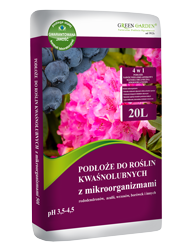 Podłoże do roślin kwaśnolubnych z mikroorganizmami
