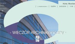 Zaproszenie na Wieczór Architektoniczny Maćków